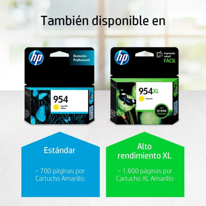 Cartucho Tinta Amarilla 954XL Original | HP L0S68AL
