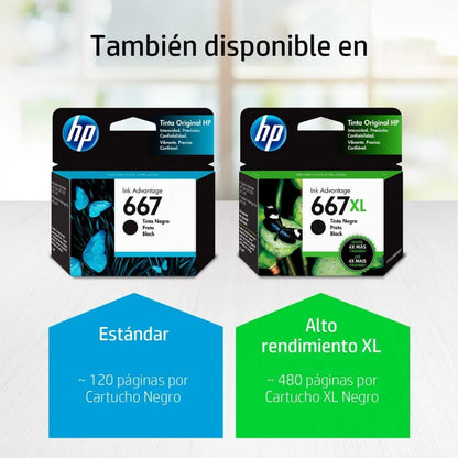 Cartucho 667XL Negro | HP 3YM81AL
