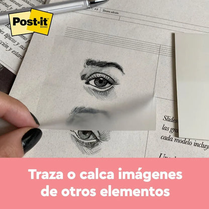 Nota Adhesiva Transparente 73x73mm C/36 | Post-it 600-TRSPT
