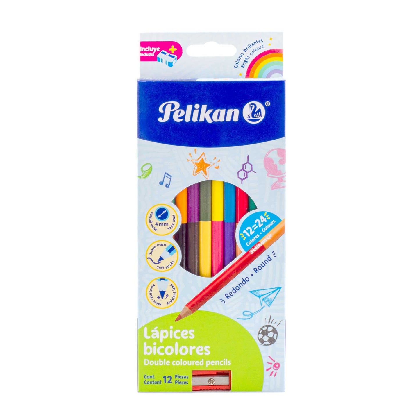 Lápices Doble Color 12 x 24 | Pelikan 30330305