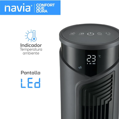 Ventilador de Torre 46" 3 Velocidades | Navia VTN-006