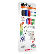Set de Marcadores Mckie Doble Punta  C/4 | Zebra 4051