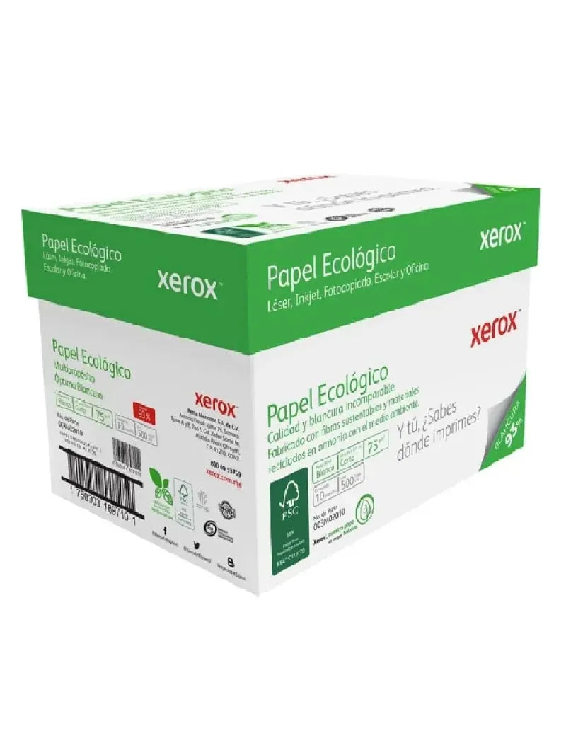 Papel Bond Ecológico Carta Blanco C/500 Hojas | Xerox 003RM02010