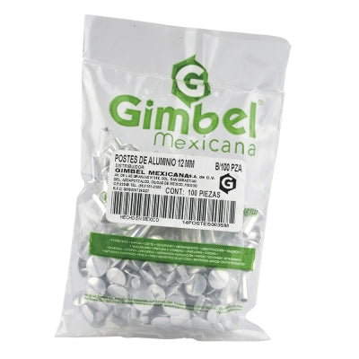 Poste De Aluminio 100 mm (100 piezas) | Gimbel 14POSTES015SM
