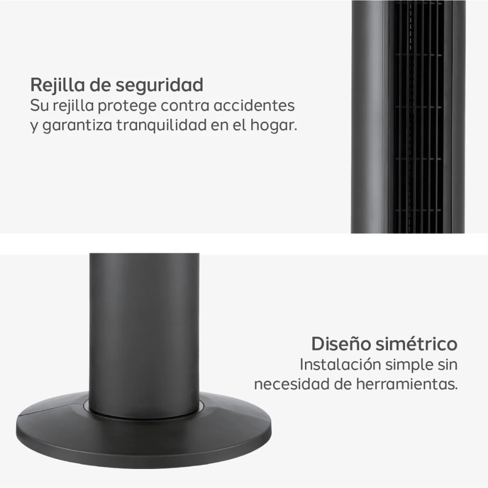 Ventilador de Torre 46" 3 Velocidades | Navia VTN-006