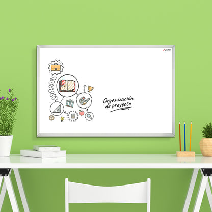 Pintarron White Star 120 x 240 cm | Alfra 4840