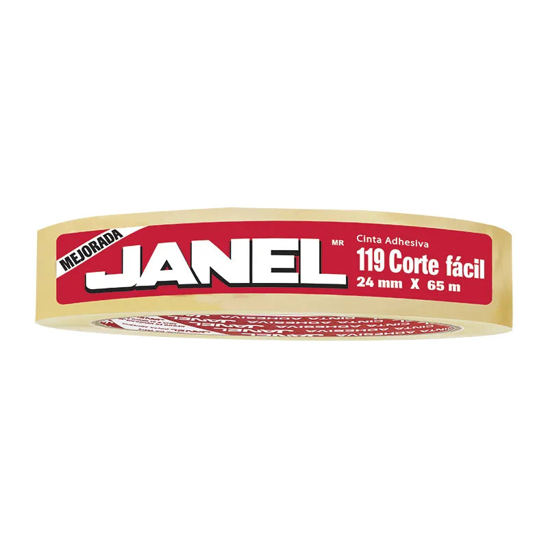 Cinta Adhesiva Corte Fácil 119 (24mm x 65m) | Janel 1192465100