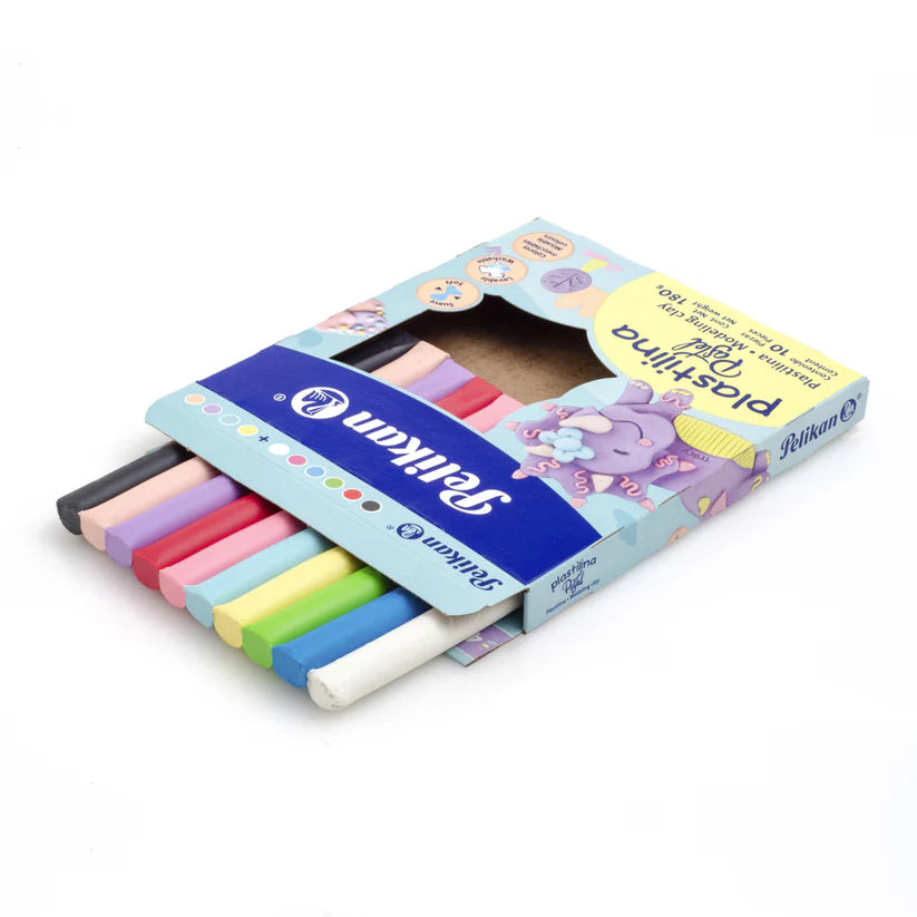 Plastilina Colores Pastel en Barras C/10 | Pelikan 06700004