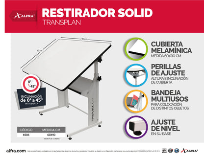 Restaurador Solid Transplan 60 cm x 90 cm | Alfra 6906