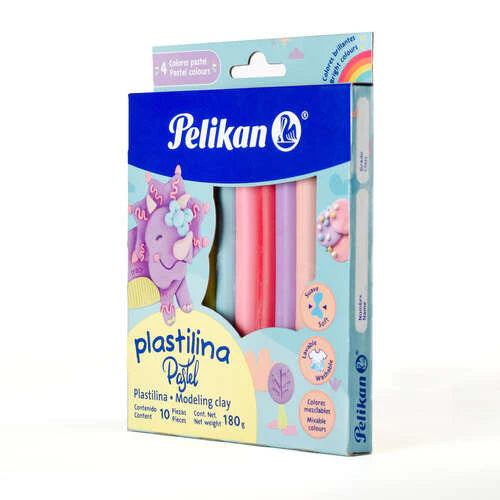 Plastilina Colores Pastel en Barras C/10 | Pelikan 06700004