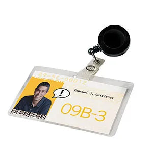 Broche Retractil Negro Bolsa Con 10 Gbc Mx02303