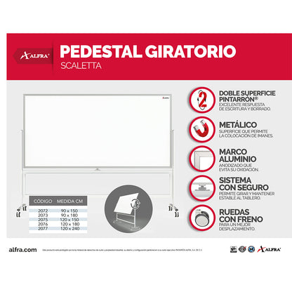 Pedestal Giratorio Scaletta 120 Cm X 240 Cm X 200 Cm | | Alfra 2077