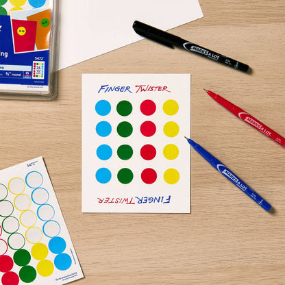 Etiqueta Redonda Removible 3/4 in Surtida C/1008 | Avery 5472