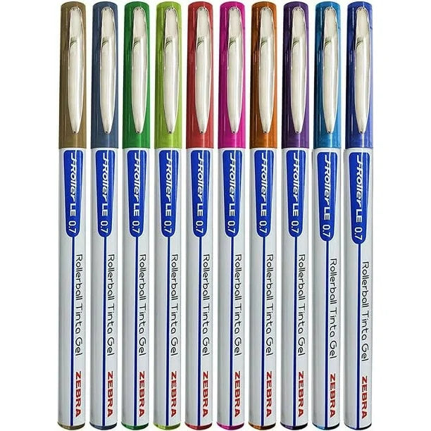 Bolígrafo J-Roller LE 0.7 mm Surtido con 10 | Zebra 8076-LE