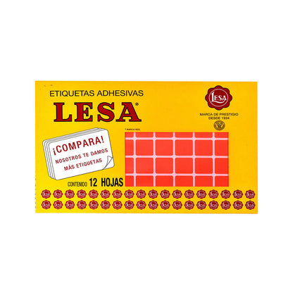 Etiqueta Adhesiva #3 (18 x 18 mm) 12 Hojas con 77 |  LESA 2-503