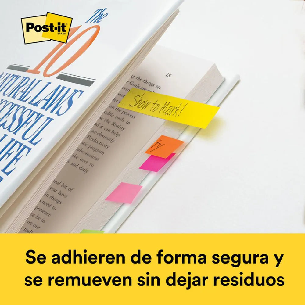 Señaladores de Página Colores Brillantes C/200 | Post-it MC900171612