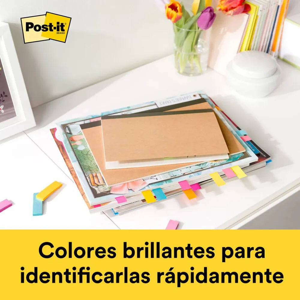 Señaladores de Página Colores Brillantes C/200 | Post-it MC900171612