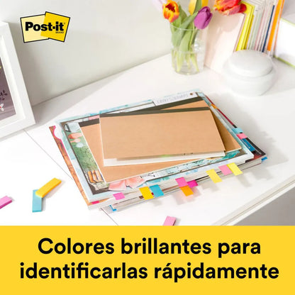 Señaladores de Página Colores Brillantes C/200 | Post-it MC900171612