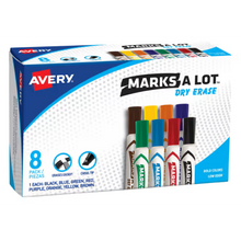 Marcador Marks-A-Lot Dry Erase con 8 | Avery 24411