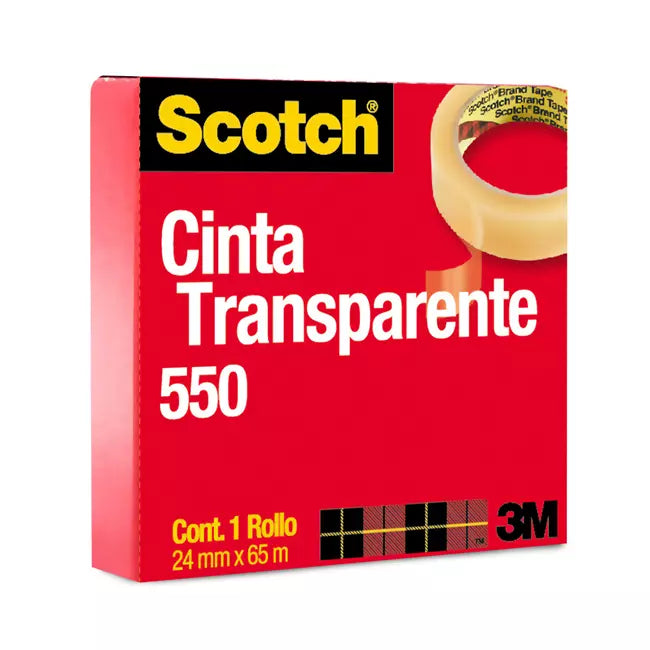 Cinta Transparente 550 24 Mm X 65 M Scotch 70071085917