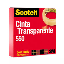 CINTA TRANSPARENTE 550 24 mm x 65 m - SCOTCH 70071085917