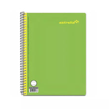 CUADERNO FRANCES ESPIRAL CUADRO 7 mm 100 HOJAS - ESTRELLA 184