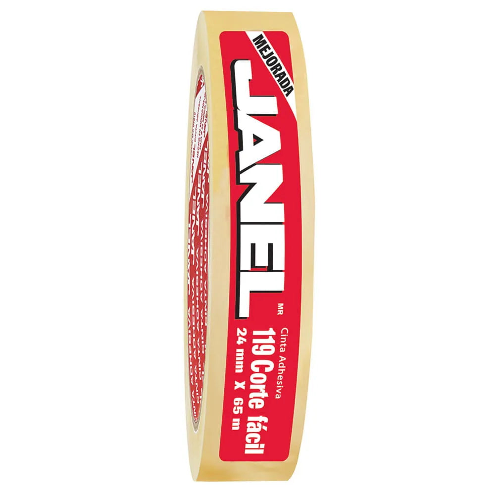 Cinta Adhesiva Corte Fácil 119 (24mm x 65m) | Janel 1192465100