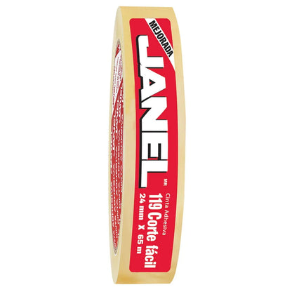 Cinta Adhesiva Corte Fácil 119 (24mm x 65m) | Janel 1192465100