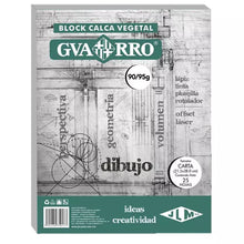 BLOCK CARTA CALCA VEGETAL 90/95 g 25 H - JLM 1020