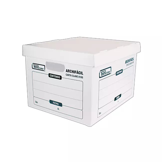 Caja De Plastico Archivo Permanente Archifacil Printaform 0105