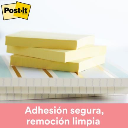 Notas Adhesivas 653 Amarillas 38 x 51 mm 12 C/100 | Post-it 70016043666