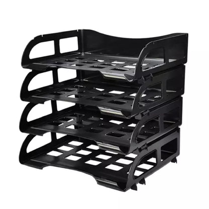 Charola Papelera Oficio 4 Niveles Plástico | Sablon 2840