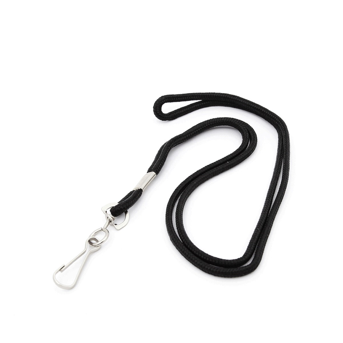 Cordón Negro para Gafete con Mosquetón 100 pzas | CR-1
