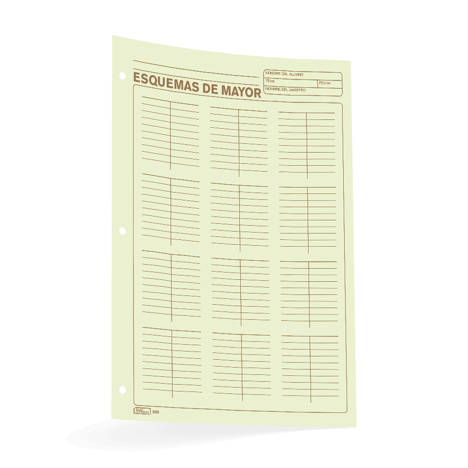 Esquema Mayor Printaform con 50 | Printaform 5003