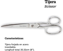 Tijera Forjada Ergonómica Ojo Grande 20.3 cm (8 in) | Barrilito 8341-8CN