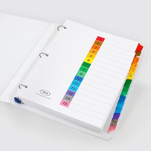 Separador Index Carta Con 15 | Wilson Jones P1365