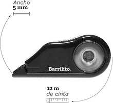 Corrector Barrilito Cinta Correctora 12 m x 5 mm | Barrilito 7792CCB