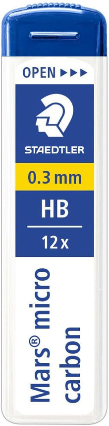 Mina Mars Carbon 2 mm HB con 12 | Staedtler 200-HB