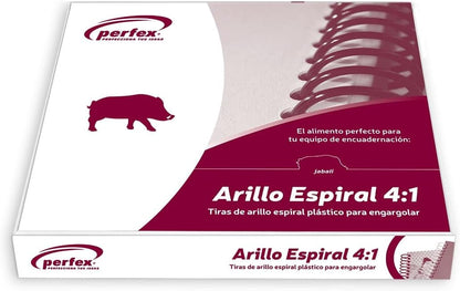 Arillo Espiral 4:1 (14 mm) Negro con 55 | Perfex