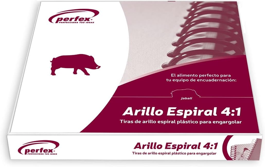 Arillo Espiral 4:1 (06 mm) Negro con 135 | Perfex