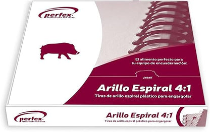 Arillo Espiral 4:1 (18 mm) Negro con 40 | Perfex