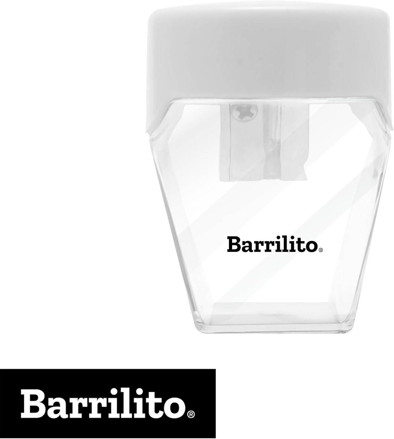 Sacapuntas Sencillo con Deposito y Tapa | Barrilito SPT38