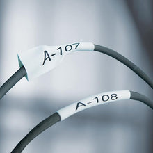 Cinta para Rotulador Rhino Termo 3/4 in 19 mm x 1.52 m Blanco/Negro | Dymo 18057