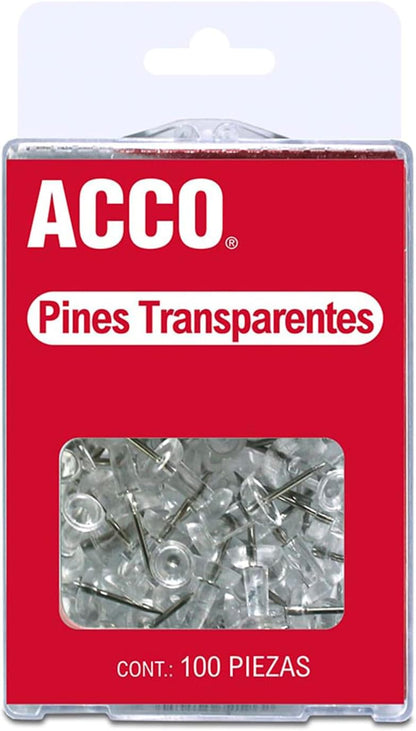 Pin Transaparente C/100 | ACCO P1168