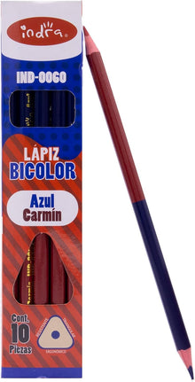 Lápiz Bicolor Triangular | Indra IND-0060