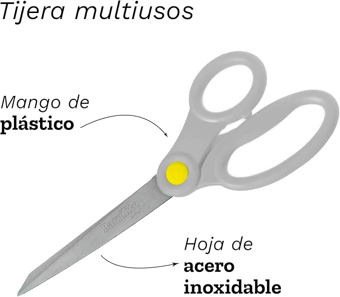 Tijera Multiusos 8" Acero Inoxidable | Barrilito T8X