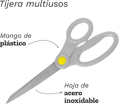 Tijera Multiusos 8" Acero Inoxidable | Barrilito T8X