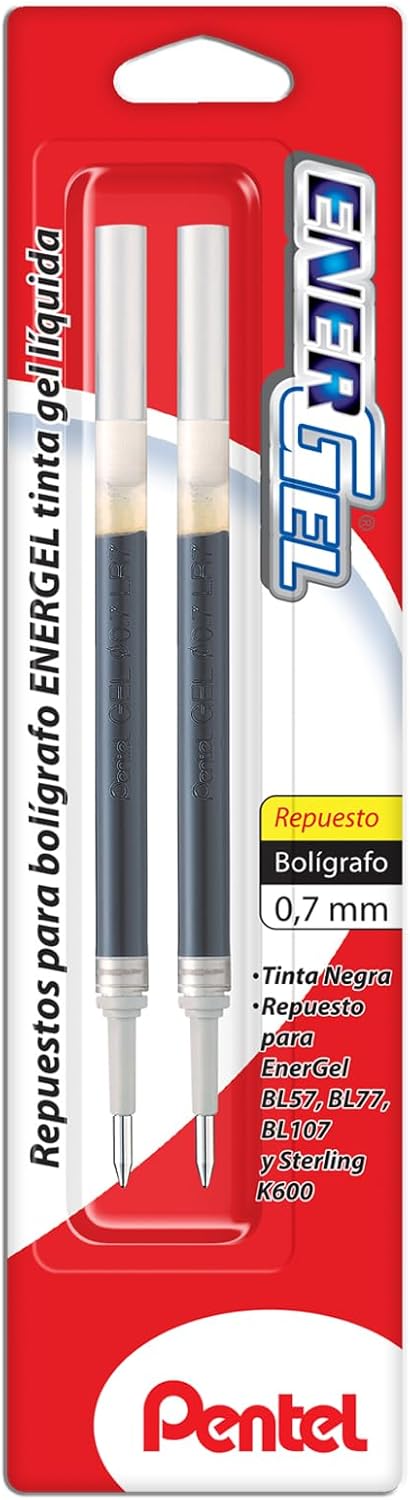 Repuesto para Bolígrafo LR7 Tinta Negra C/2 | Pentel  LR7BP2-A