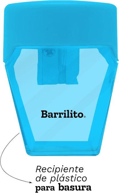 Sacapuntas Sencillo con Deposito y Tapa | Barrilito SPT38