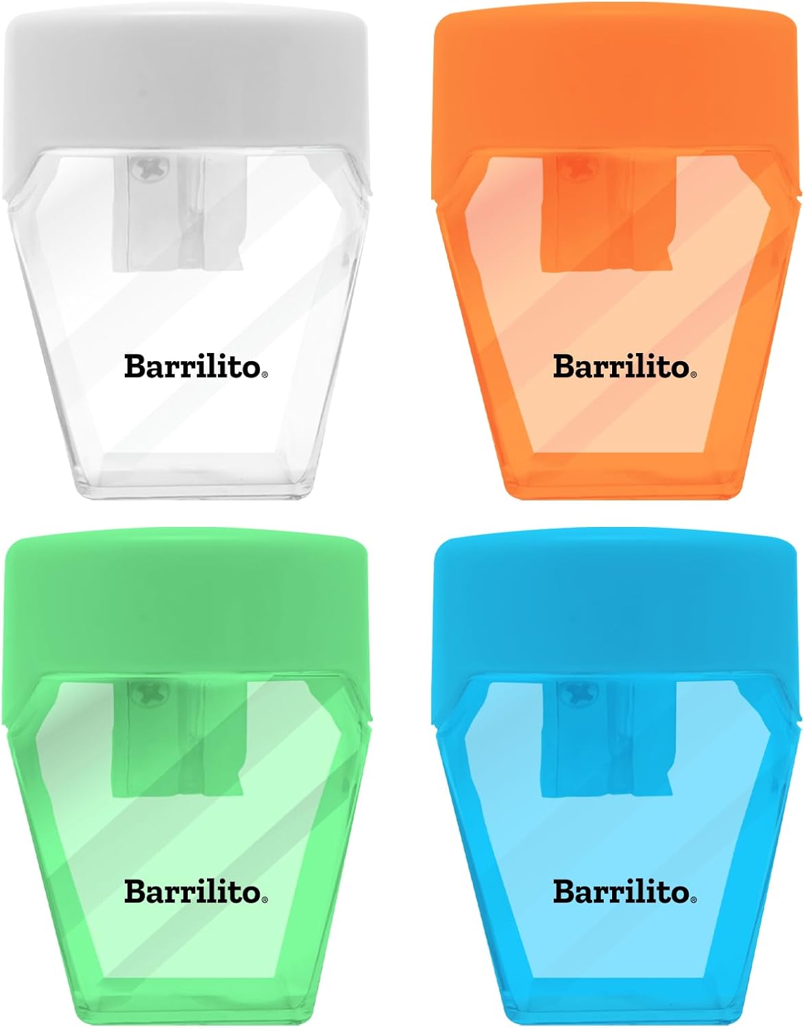 Sacapuntas Sencillo con Deposito y Tapa | Barrilito SPT38